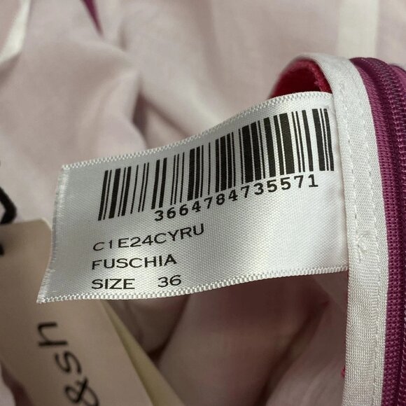 Ba&sh Women's Strapless Jumpsuit Hot Pink Size S Cyrus Wide Leg - Picture 9 of 9